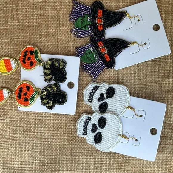 3pair Halloween Themed Earring bundle - Picture 2 of 7